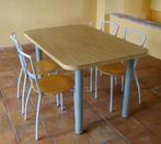 Tafel met 4 stoelen, 50 tot 100 cm, 100 tot 150 cm, Modern, Gebruikt