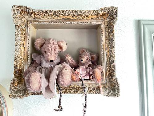 Handmade muizen in kader “Mas”, Verzamelen, Poppenhuizen en Toebehoren, Zo goed als nieuw, Ophalen