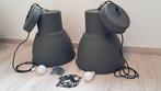 -75% Ikea hektar hanglamp donkergrijs 38cm met gratis LED, Ophalen, 50 tot 75 cm, Zo goed als nieuw, Indistrieel