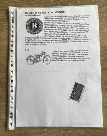Unieke Map met documentatie Motobi  bromfiets Brommers beschikbaar voor biedingen