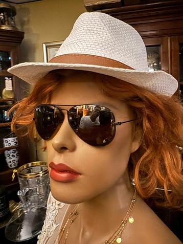 Vintage B&L Ray-Ban black Aviator 58 top gradient mirror A17, Enlèvement ou Envoi, Comme neuf, Ray-Ban, Lunettes de soleil