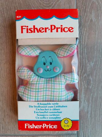 Retro Fisher-Price rammelaar (1982) beschikbaar voor biedingen
