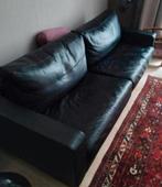 ✓Set 2 GYFORM 3P+2P BANKEN LUXE DESIGN LUXE zwart dik leer, Ophalen, LUXE & PRESTIGE - DESIGN ? CLASSIQUE, Zo goed als nieuw, Rechte bank