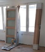 Porte chêne Pannello vitrée 201,5x73 cm + ébrasement chên, Bricolage & Construction, Chambranle de porte, 150 à 225 cm, Bois, Enlèvement