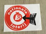 Sticker Nationale Loterij, Bedrijf of Vereniging, Ophalen of Verzenden