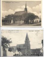 2 oude postkaarten van Erembodegem, Verzamelen, Ophalen of Verzenden, 1920 tot 1940, Gelopen, Oost-Vlaanderen