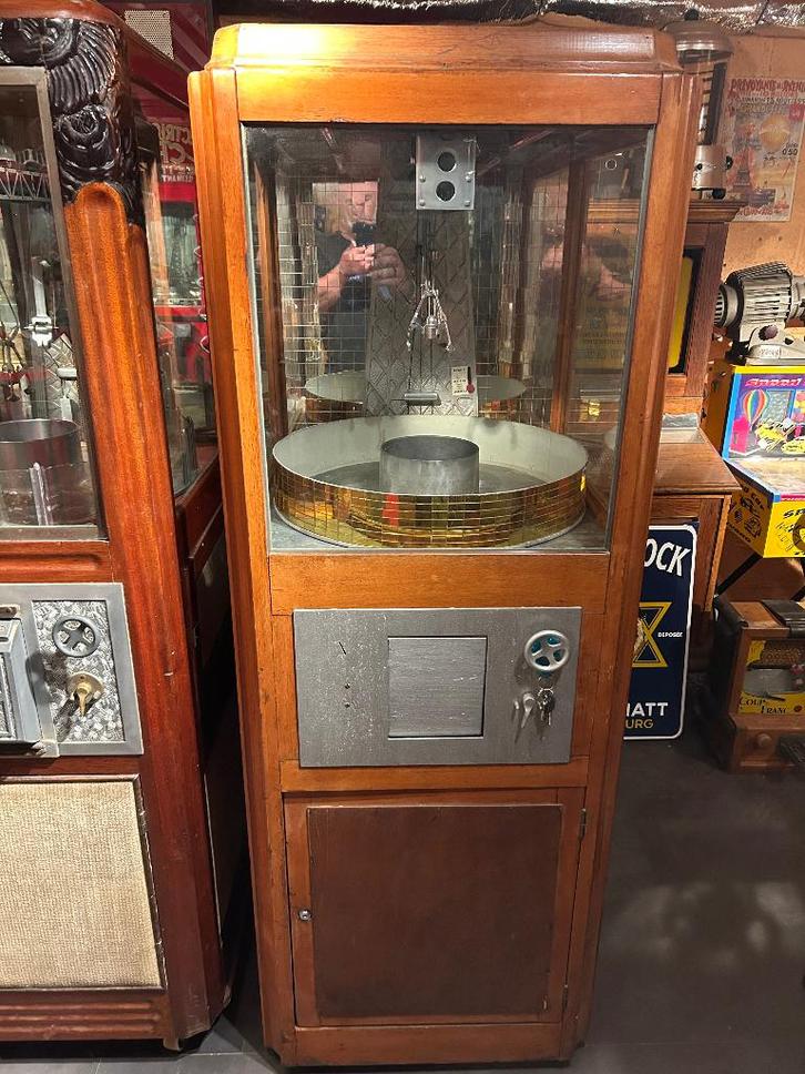 Oude kermis grijpkraan  grijpkast  1950, Verzamelen, Automaten | Gokkasten en Fruitautomaten, Gebruikt, Met sleutels, Ophalen of Verzenden