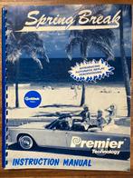 GOTTLIEB SPRING BREAK INSTRUCTION MANUAL, Enlèvement ou Envoi, Flipper (jeu), Électronique, Gottlieb
