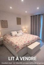 Lit Ikea MALM 160x200, Maison & Meubles, Enlèvement, Utilisé, Deux personnes