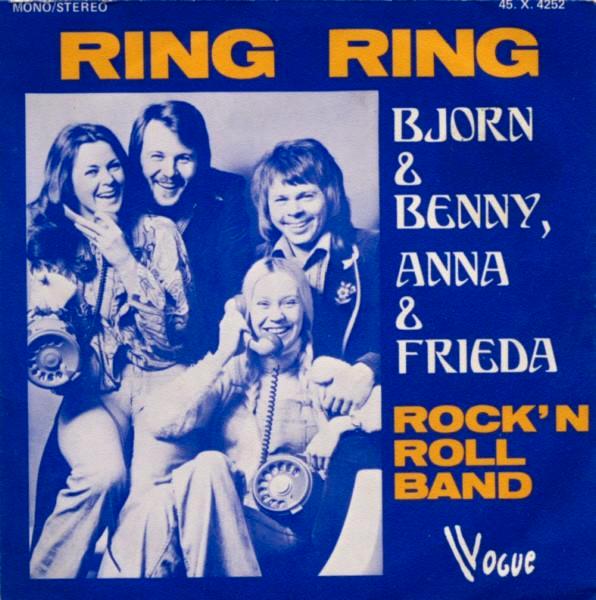 BJORN & BENNY, ANNA & FRIEDA – Ring Ring ( 1973 Pop 45T ), Cd's en Dvd's, Vinyl | Pop, Ophalen of Verzenden