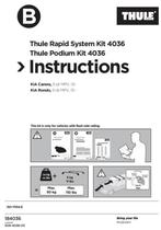 Thule barres de toit Kia Carens - 4036, Ophalen, Gebruikt