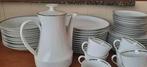 Wit servies met grijze rand, Antiek en Kunst, Antiek | Servies compleet, Ophalen