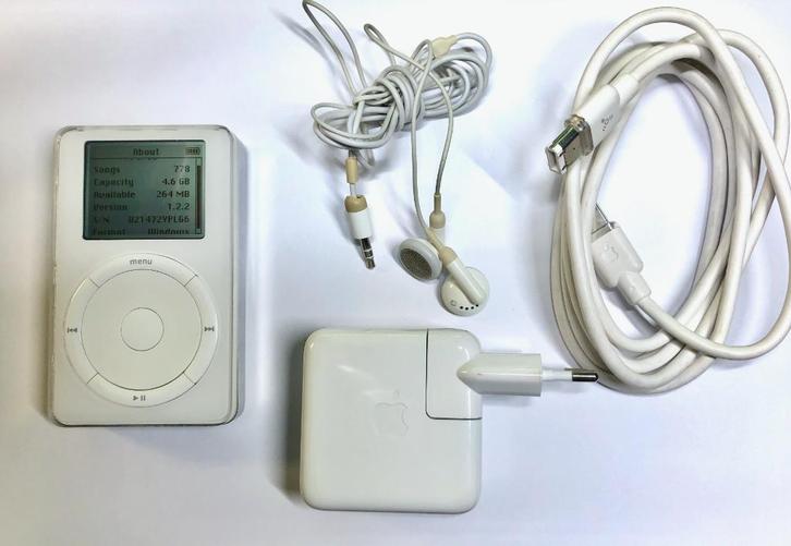 Apple iPod 1ste Generatie - 2001 - 5GB, Computers en Software, Vintage Computers, Ophalen of Verzenden