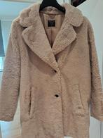 Manteau en peluche de couleur crème, longueur moyenne, taill, Taille 46/48 (XL) ou plus grande, Enlèvement ou Envoi, Beige, Porté