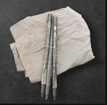 U.S. WO2 Army pup tent met poles 1944 beschikbaar voor biedingen