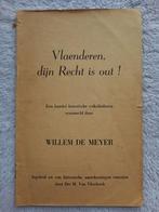 Willem de Meyer (editor), Vlaenderen, dijn recht is out !, Muziek en Instrumenten, Overige soorten, Gebruikt, Ophalen of Verzenden