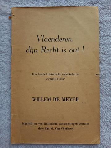 Willem de Meyer (editor), Vlaenderen, dijn recht is out !, Enlèvement ou Envoi, Autres genres, Utilisé, Chant