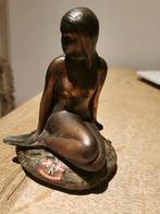Statue de la sirène en cuivre ou en bronze, Antiquités & Art, Enlèvement ou Envoi, Bronze