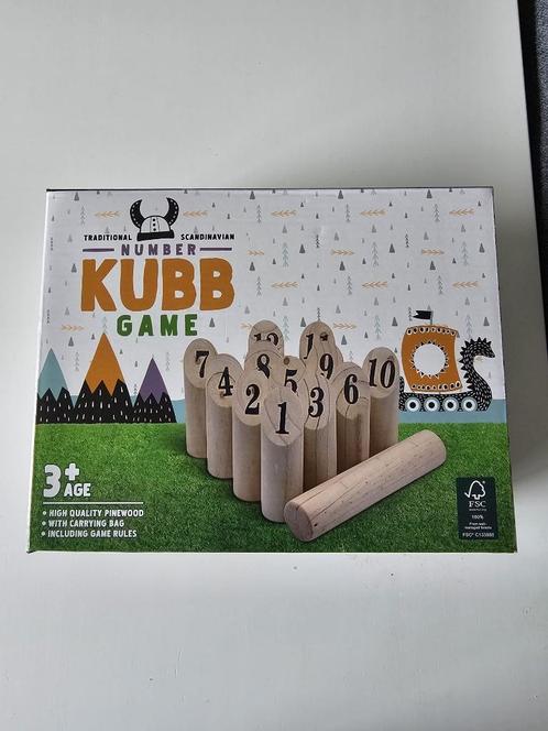 Kubb game - buitenspel, Enfants & Bébés, Jouets | Jouets en bois, Neuf, Enlèvement ou Envoi