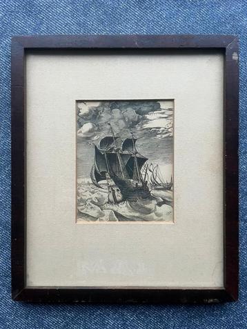 Gravure “Hulk en een boeier” Frans Huys, 1565 beschikbaar voor biedingen