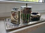 Verzilverd sigaretten set, Antiek en Kunst, Ophalen