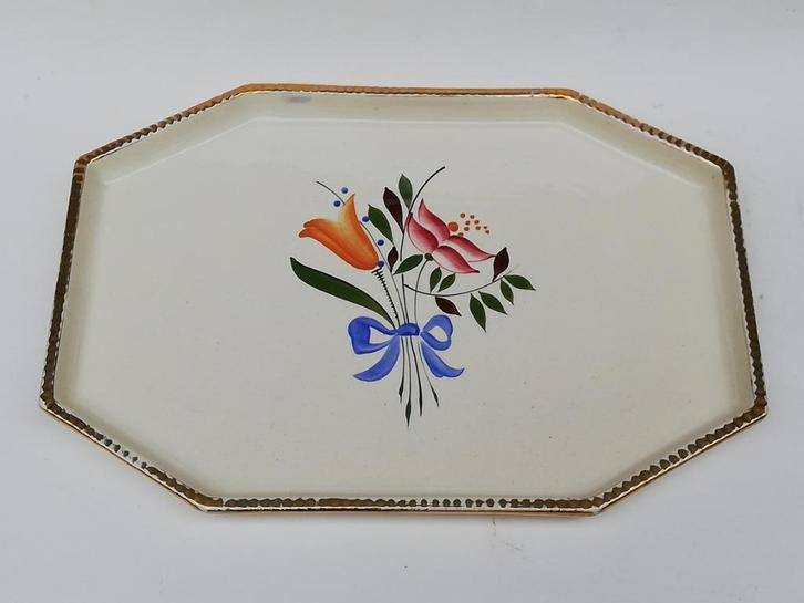 Mooi art déco dienblad - Keramis - Boch Frères - La Louvière, Antiek en Kunst, Curiosa en Brocante, Ophalen of Verzenden