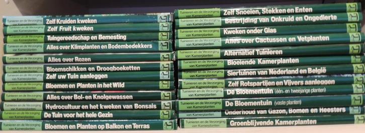 24 boeken over de tuin, Boeken, Wonen en Tuinieren, Zo goed als nieuw, Tuinieren en Tuinplanten, Ophalen of Verzenden