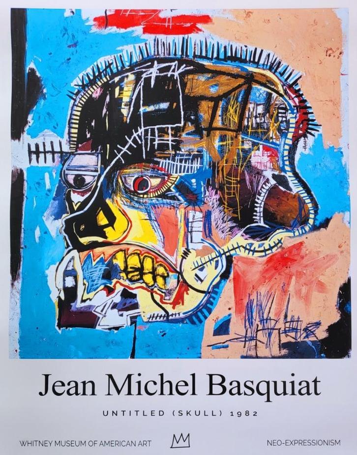 Basquiat - Sans titre (crâne) - Whitney Museum - 1982, Antiquités & Art, Art | Lithographies & Sérigraphies, Envoi