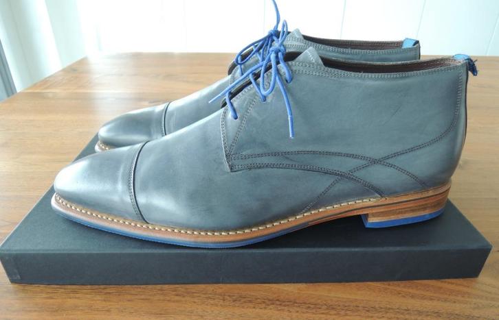Floris van Bommel veterschoen, maat 45, Kleding | Heren, Schoenen, Zo goed als nieuw, Veterschoenen, Blauw, Ophalen of Verzenden