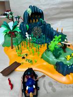 Playmobil pirateneiland + bootje + personages, Kinderen en Baby's, Speelgoed | Playmobil, Ophalen, Zo goed als nieuw
