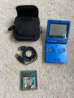Gameboy advance SP met opbergzakje en spel, Games en Spelcomputers, Spelcomputers | Nintendo Game Boy, Ophalen, Gebruikt, Game Boy Advance SP