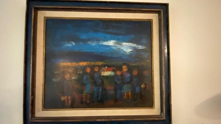 Peinture originale huile s/ toile Jean Oosterlynck, Antiek en Kunst, Kunst | Schilderijen | Klassiek, Ophalen