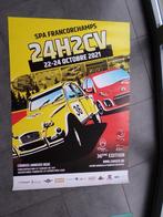 24 H 2CV Spa Francorchamps - affiche 120x85 cm - 2021, Verzamelen, Sport, Ophalen of Verzenden, Zo goed als nieuw, Rechthoekig Staand