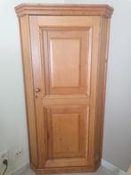 Armoire de coin en pin massif, Gebruikt, Ophalen of Verzenden