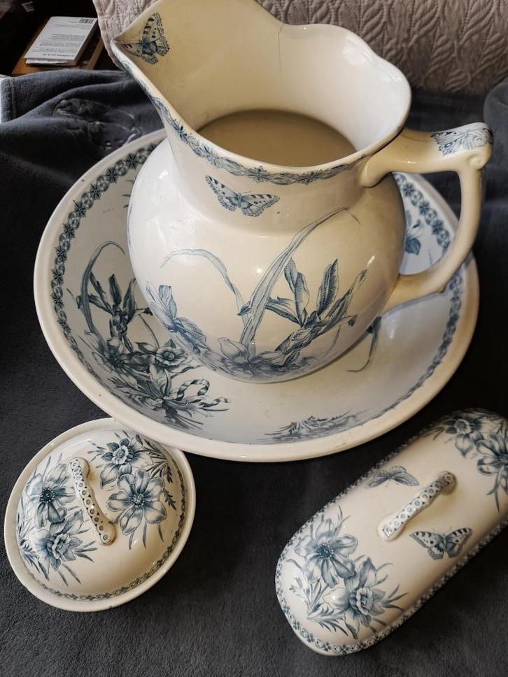 antiek lampetset Boch, Antiek en Kunst, Antiek | Porselein, Ophalen