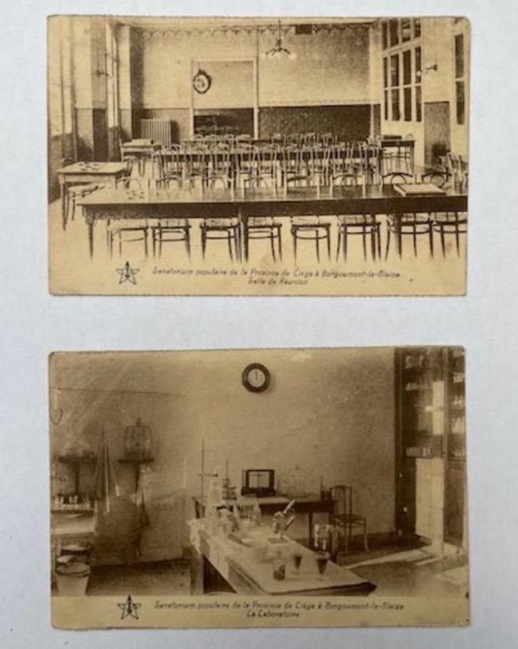 postkaarten sanatorium Liège, Verzamelen, Postkaarten | Buitenland, Gelopen, België en Luxemburg, 1920 tot 1940, Ophalen of Verzenden