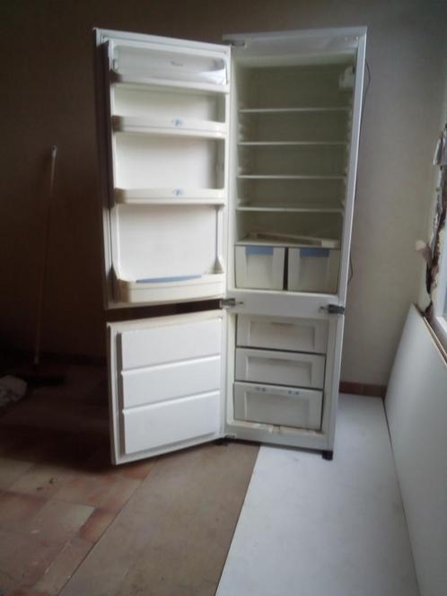 whirlpool (inbouw) koelkast/diepvries, Elektronische apparatuur, Koelkasten en IJskasten, Gebruikt, Ophalen