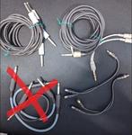 Audio kabels jack mono / mono -) stereo stereo kinch, Enlèvement ou Envoi