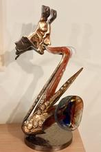 Prachtig groot beeld uit brons en glanspasta - Yves Lohe, Ophalen