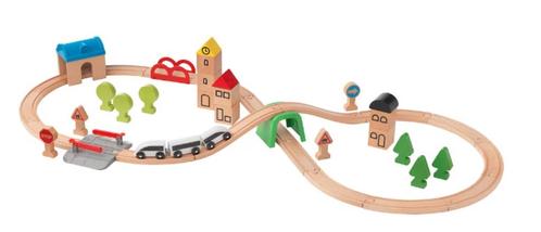 LILABO treinset combo verschillende sets (Hout), Kinderen en Baby's, Speelgoed | Houten speelgoed, Gebruikt, Duw- of Trekspeelgoed