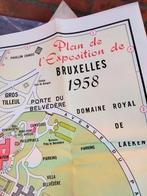 origineel plan expo 58 expo58 Bruxelles, Antiek en Kunst, Curiosa en Brocante, Ophalen of Verzenden