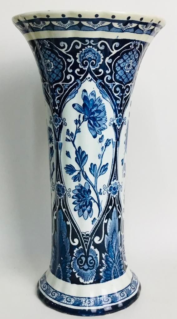 Petrus Regout Maastricht Antieke trompetvaas Delfts Blauw, Antiek en Kunst, Antiek | Vazen, Ophalen of Verzenden