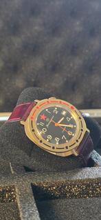 Vintage Sovjet Vostok Komandirskie Red Star – Goudkleurige, Overige merken, Overige materialen, Polshorloge, Ophalen of Verzenden