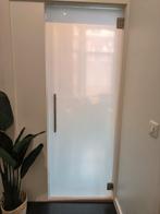 Schuifdeuren en duwdeur (6) melkglas zie beschrijving, Doe-het-zelf en Bouw, Ophalen, Aluminium