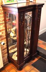 Glazen kast, Huis en Inrichting, Kasten | Vitrinekasten, Ophalen, Eikenhout, 100 tot 150 cm, 50 tot 100 cm