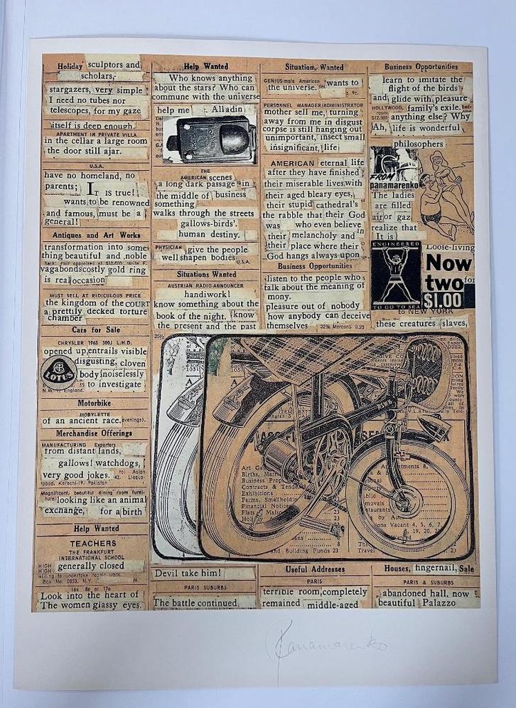 Panamarenko print - gesigneerd! - Milky Way & Happenings, Antiek en Kunst, Kunst | Overige Kunst, Ophalen