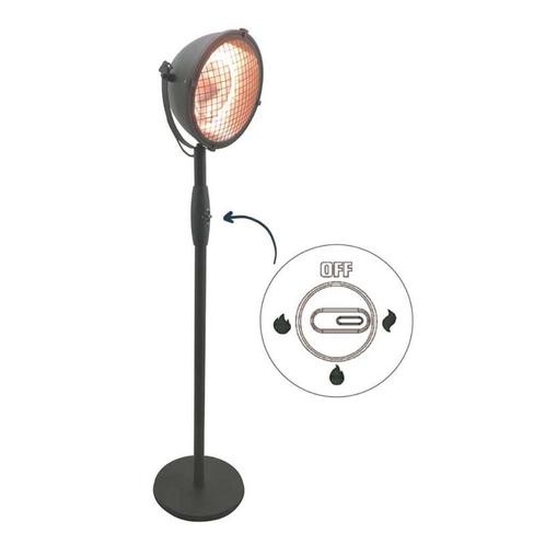 Elektrische Terrasverwarmer op voet Ø45 x H210cm | NIEUW, Tuin en Terras, Terrasverwarmers, Nieuw, Elektrisch, Vloer, Draaibaar