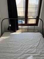 Tweepersoonsbed in metaal 1.80 x 2.00 (enkel frame), Huis en Inrichting, Slaapkamer | Bedden, Ophalen, Tweepersoons, Zo goed als nieuw