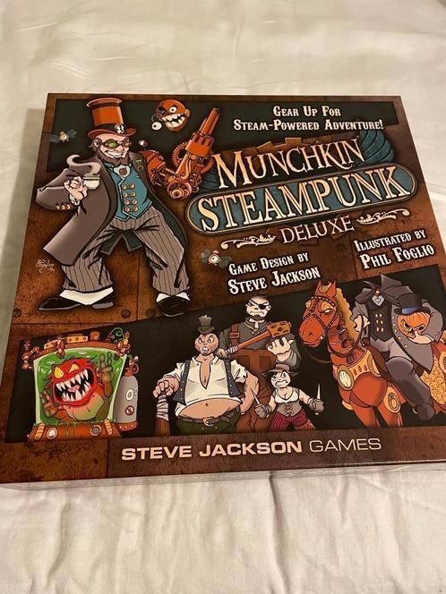Munchkin steampunk deluxe, Hobby en Vrije tijd, Gezelschapsspellen | Bordspellen, Nieuw, Ophalen
