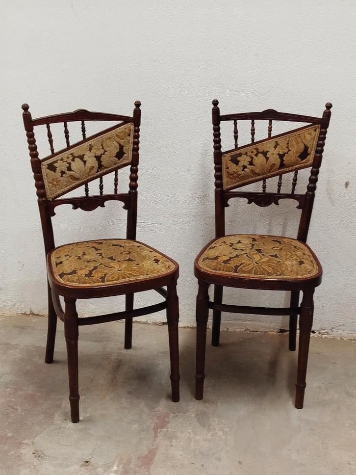 Prachtige set antieke bistrostoel Jacob&Josef Kohn Wien 1902, Antiek en Kunst, Antiek | Meubels | Stoelen en Sofa's, Ophalen of Verzenden